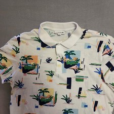 Polo uomo Lacoste White Palm