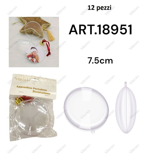 Sfere trasparenti porta - 12,