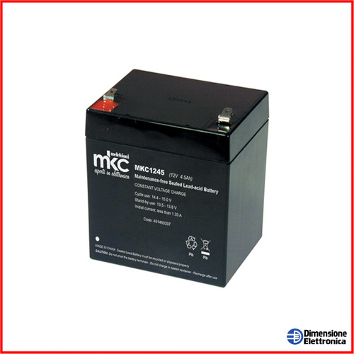 Batteria 12v allarmi ups - 4,5a,
