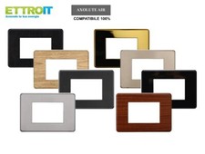 Placca Slim Sottile Moon Compatibile con Biticino Axolute Air effetto Lucido