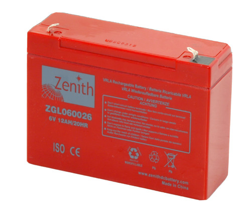 Batteria 12a agm zenith - batteria, 6v