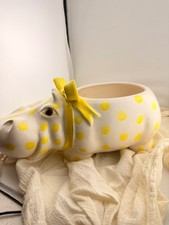 Fioriera ippopotamo ceramica