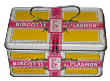 Scatola Latta Plasmon Vintage