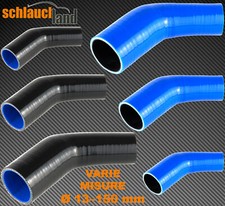 Curva Riduzione TUBO flessibile 45°Gradi SILICONE Manicotto Riduttore Adattatore