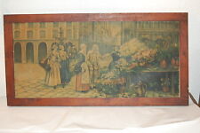 Antica oleografia "Mercato dei Fiori" primi 900