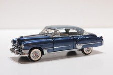 FRANKLIN MINT 1949 CADILLAC DE VILLE COUPE BLU/GRIGIO SCALA 1:24 NO COA NO SCATOLA