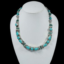 Collana turchese verde