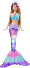 Barbie Dreamtopia Sirena Luci si attivano con l'acqua, Mattel, HDJ36, 3+