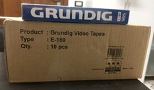 10 Cassette Vhs Grundig E-180 SIGGILLATE  
