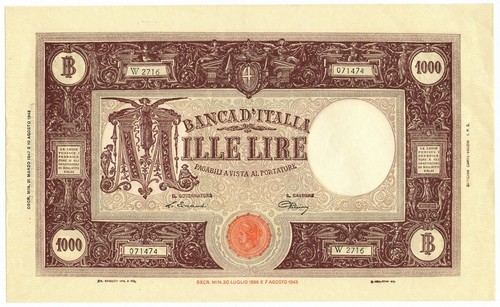 1000 lire barbetti grande - 1000,