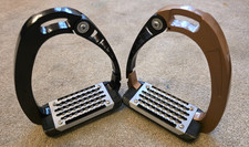 Staffe di sicurezza per cavalli flessibili in alluminio leggero bronzo metallizzato o nero