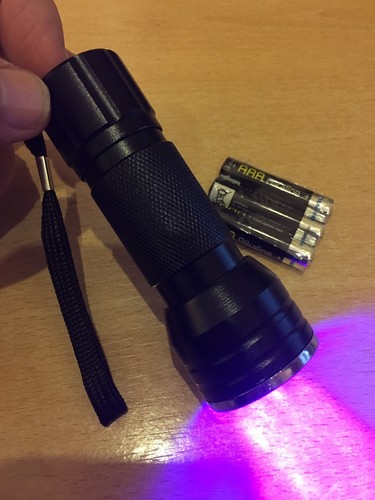 Torcia led rilevatore di - uv,