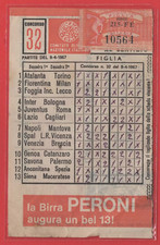 SCHEDINA TOTOCALCIO CONI