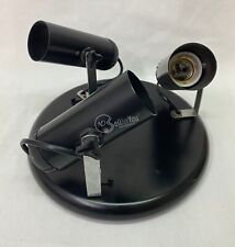 Plafoniera rotonda da soffitto 3 faretti regolabili nera 25 cm arredamento