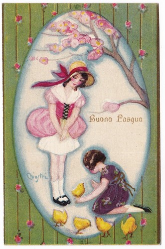 Chiostri buona pasqua art deco - buona,
