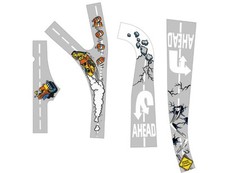 Set decalcomanie rampa flipper