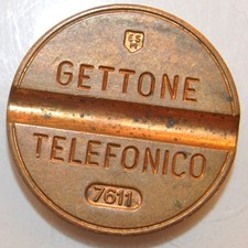 1976 italian telephone token - italian,