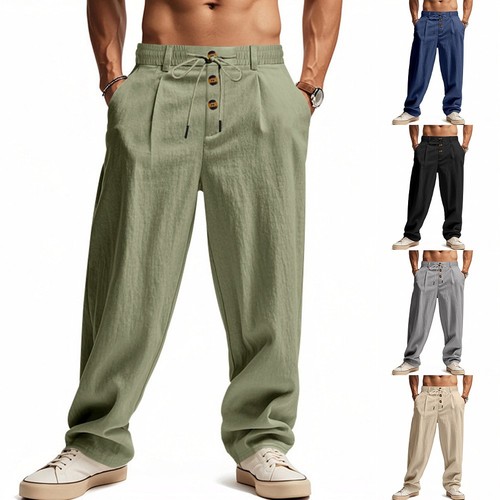 Men linen cotton casual - men's,