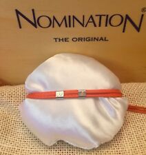 Nomination Bracciale Originale VeraPelle Arancione Saint Tropez “HI” Acciaio/Oro