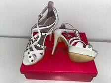 sandalo con tacco 12 bicolore