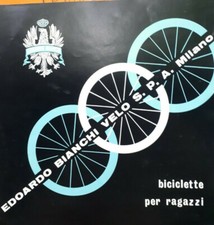 EDOARDO BIANCHI VELO SPA MILANO - DEPLIANT PUBBLICITARIO BICICLETTE PER RAGAZZI