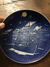 PIATTO PORCELLANA TEMA NATALIZIO Bing & Grondahl  (ROYAL COPENHAGEN) 1989