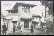 SALSOMAGGIORE VILLA DELLA ROSA viaggiata 1917 animata carrozza calesse cavallo