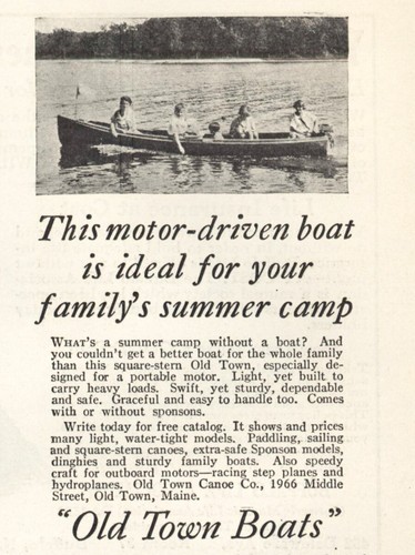 1929 old town - boats:, a