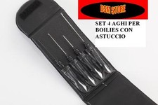 SET 4 AGHI BOILIES CARPFISHING CON ASTUCCIO BOILES GRANAGLIE ESCA CARPA A0178