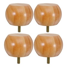 4 Pezzi Gambe Rotonde per