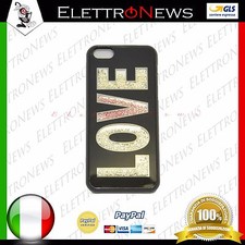 Cover custodia TPU per Iphone 5-5s Nero LOVE