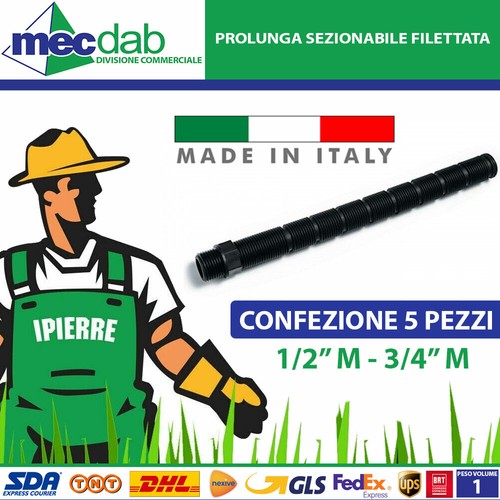 Prolunga sezionabile filettata - sezionabile,