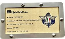 SUPPORTO "A SCOMPARSA" TARGA ORO FMI MODELLO 2020 IN ACCIAIO SENZA FORARE