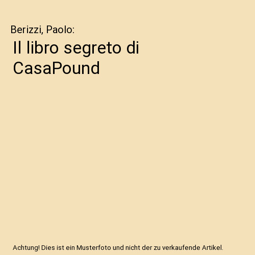 Libro segreto casapound - libro, di