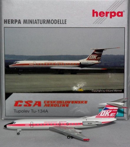 Herpa wings 500 134a csa - herpa, tu-134a