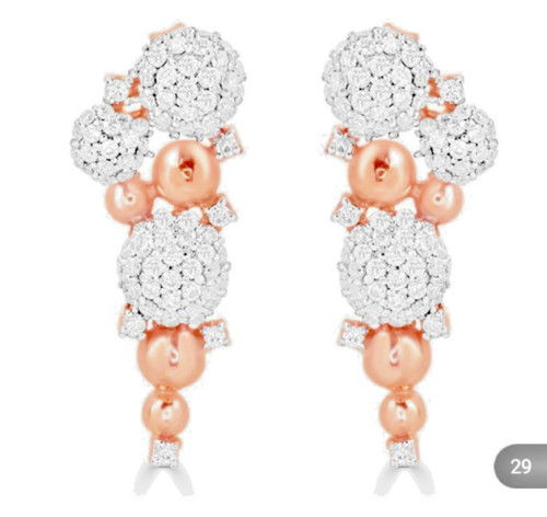 Orecchini goccia fiocco - , di