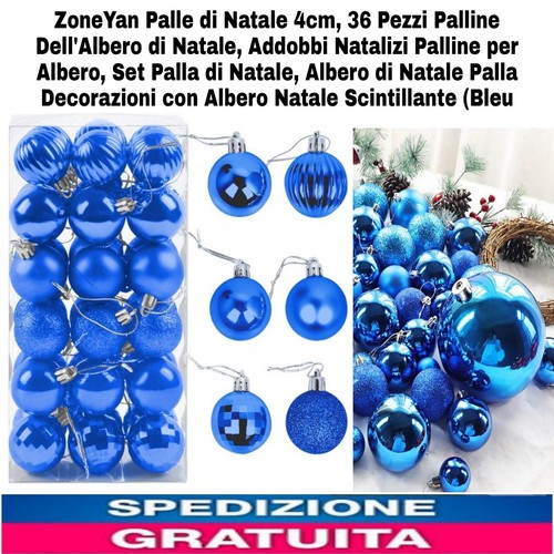Palle natale 4cm 36pz - palle,