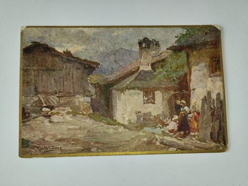 Vecchia cartolina postale - vecchia,