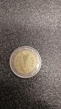 moneta rara 2€ eire repubblica irlandese con arpa anno 2002