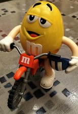DISPENSER M&M'S DISTRIBUTORE VINTAGE YELLOW GIALLO MOTO VINTAGE