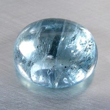 7,91 Ct STUPENDA PIETRA PREZIOSA SCIOLTA ACQUAMARINA NATURALE BLU OVALE 13x11 MM