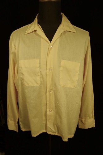 Camicia vintage anni gialla - camicia, 60