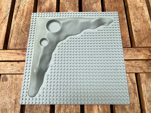 Lego baseplate 32x32 crater - lego,