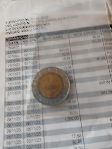 Rara moneta 500 - , lire