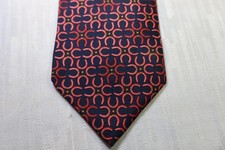 LONGCHAMP PARIS 100% SETA SILK TIE CRAVATTA NECKTIE MADE ITALY VINTAGE CLASSIC