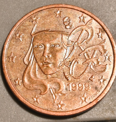 Moneta centesimi francia - 5,