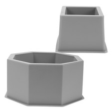  2 stampi in silicone per vasi