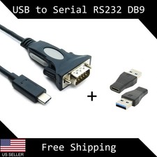 3ft USB 3.0 & USB-C to RS232