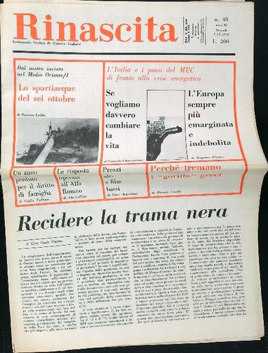 Rinascita 1973 - rinascita,