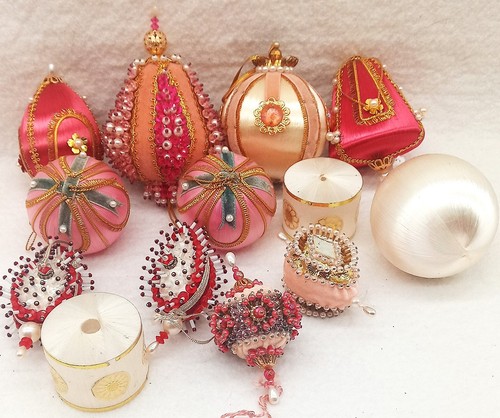 Vintage natale perline push - vintage,